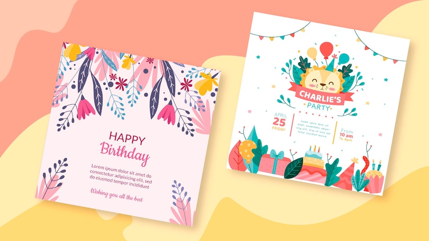 How to make a simple freepik birthday card