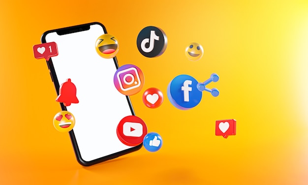 Most Popular Social Media Instagram Facebook Tiktok Youtube Icons. 