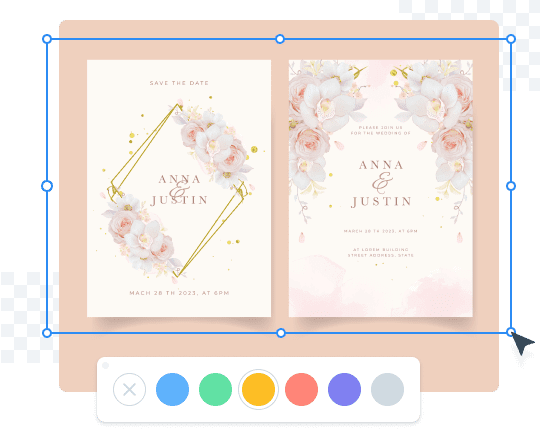 Design beautiful wedding or birthday invitations for everybody